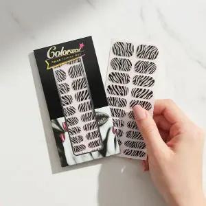 쥬얼 지브라 패턴 붙이는 젤네일 스티커 셀프 네일아트 팁