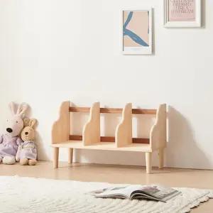 거실인테리어 3칸 원목 미니화분정리장 770 새학기준비 아동책꽂이 주니어가구 놀이방