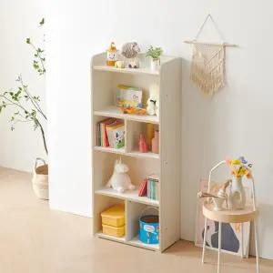 귀여운 디테일 4단 아이방책장 수납장 600 새학기준비 주니어가구 아동책꽂이 학원