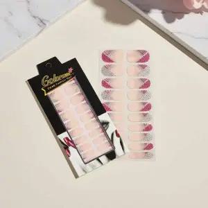 핑크 로맨스 붙이는 젤네일 스티커 셀프 네일아트 팁 패치