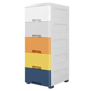 틈새서랍장300 슬림 6단 서랍 화이트 수납장 플라스틱 3단 속옷장 0cm