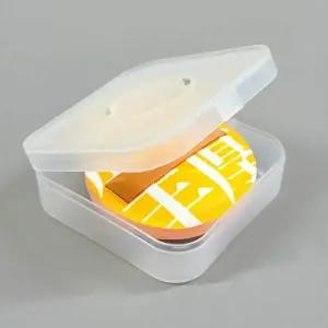 [셀러에이드]사각 반투명 통기 에어쿠션 퍼프 휴대용 보관 케이스