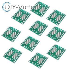 SMD-DIP 어댑터 DIP 핀 피치 PCB 전송 보드 SOP14 TSSOP14-DIP14 0.65mm 1.27mm-2.54mm 10 개