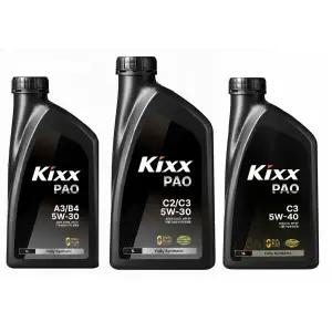 GS칼텍스 Kixx PAO 5W30 C2 C3 5W30 C3 5W40 클린 킥스 파오 합성엔진오일 1리터