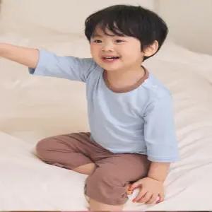 PL SS63-16 아동내복 7부 자카드 유아 아동 실내복 잠옷 상하