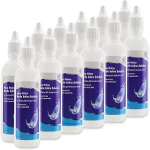 아쿠아 나이나 플러스 멸균 식염수 - 방부제가 없는 일회용 린스로 부드러운 RGP 및 공막 렌즈를 적용하기