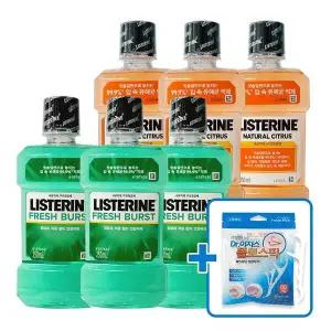 [오너클랜]리스테린 250ml x 3개세트 (+플로스픽 치실 80P)