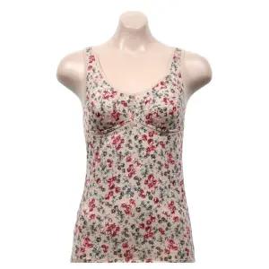 꽃무늬 할머니 노와이어 편안한 노몰드 브라런닝 여자메리야스 여성나시