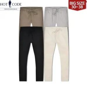 [핫코드]남자 여름 밴딩 면 린넨바지 팬츠 4컬러, HC190