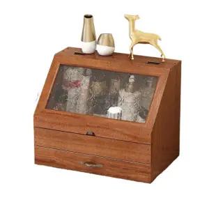 엔틱 원목 미니 수납 글라스 서랍장 미니화장대 베고니아 화장대서랍