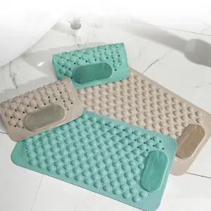 지압 풋브러시 매트 그린 욕실고무발판 목욕탕매트 미끄럼방지패드 미끄럼방지깔개 논슬립욕실매트