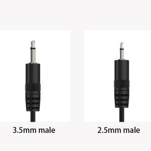 모노 오디오 수 암 커넥터 케이블 2 와이어 플러그 확장 DIY 수리 충전기 25cm D1 1개 5핀 2.5mm