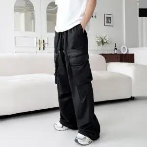 [179st]JMM MSF2009 남자스트링 지퍼카고 트레이닝 와이드팬츠