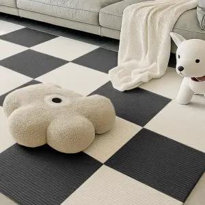 카페트 타일 부착형 12개 diy 안전 보행 바닥 보호 간편 시공 다양 연출