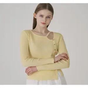 [숲][숲] 슬릿 리브드 버튼 니트 (SB3LKE1)