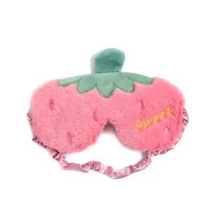 눈마사지기 안구 안마기 슬리핑 아이 마스크 만화 귀여운 과일 수면 플러시 휴식 여행 가족 파티 예쁜 감성