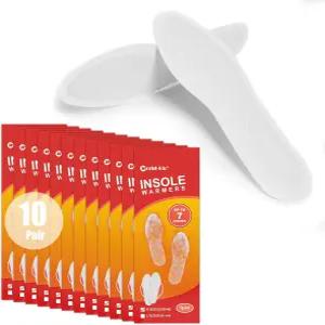 월드바이오 일회용 발 워머 10켤레 에어 액티브 안전한 내추럴 롱 8시간 지속 신발 스키 캠핑 사이즈 EU