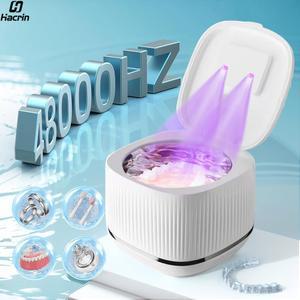 초음파 청소기 보석 UV 살균 틀니용 세탁기 목욕 리테이너 청소