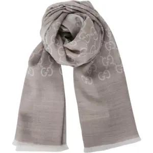 자카드 GG 울 실크 투톤 스카프 165904 3G646 9500 베이지