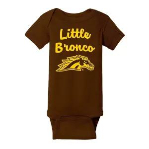 UGP Campus Apparel NCAA 리틀 마스코트 팀 컬러 유아용 크리퍼 바디수트 칼리지 대학교 웨스턴 미시간 브