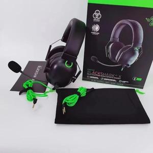 RAZER BLACKSHARK V2 X 헤드폰 스포츠 게임 마이크 포함 7.1 서라운드 비디오 PC PS4 용 유선