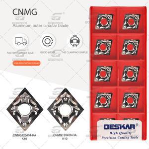 데스카 라우터 블레이드 알루미늄 인서트 CNMG120404 HA K10 수치 제어 외부 터닝 가공
