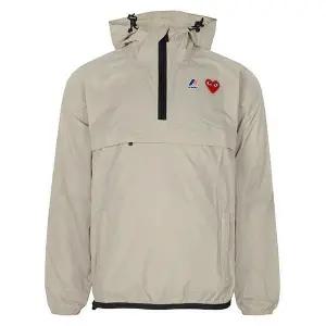 X까웨 25FW 베이지 아노락 후드 하프집업 자켓 AZ-J502-051-3