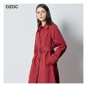 오조크 도로시 싱글 후드 트렌치코트
