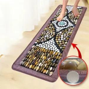 매트 발마사지 몽돌 지압 혈액순환 돌지압 발판 3-in-1 50 x 150cm