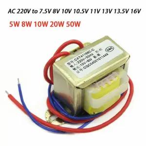 다운트랜스 변압기 5W 8W 10W 20W 50W 트랜스포머 AC 220V 50HZ 출력 변경 75V 8V 10V 105V 11V 13V 135V 1