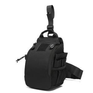 Lcoygia 전술 드롭 레그 허리 가방, 응급 처치 키트, 다기능 허벅지 엉덩이 야외 외상 의료용 캠핑, 하이킹, 자전거 타기(블랙)