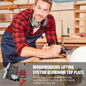 라우터 금속 시스템 키트 목공 테이블 삽입 플레이트 베이스, 수동 리프팅 톱