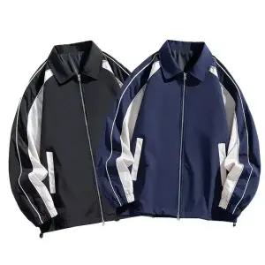 남사친 캐주얼 가을 트렌디 칼라 재킷 배색 봄가을 코트 트렌드 아이템 블레이져 트레이닝 HT3