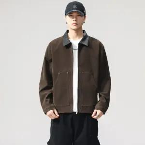 남친 빈티지 가을 스웨이드 자켓 코트 칼라 아이템 블레이져 트렌디 디트로이트 HT3