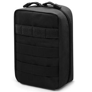 Qavctw 전술 파우치 유틸리티 조직자 몰 포치 EMT Ifak 응급처치 키트 파우치, 야외 생존 가방용 지퍼 2개 포함