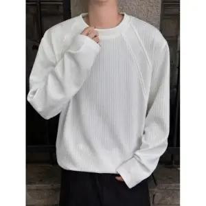 남친 가을 이너 긴팔 작은 라운드넥티 티셔츠 핏 상의 네크라인 패피3