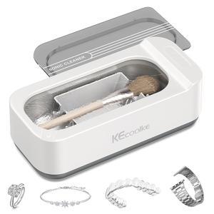 케쿨케 주얼리 청소기 안경 반지 은색 선물용 400ml 장착된 타이머가 디지털