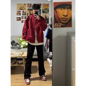 남친 빈티지 점퍼 와인 파일럿 재킷 춘추 현백 언밸런스 코트 패피3