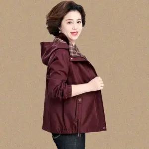 가을 봄 상의 자켓 코트 체크 할머니 여성코트 트렌치 1PICK3