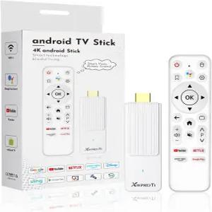 안드로이드 TV 스틱 4K 2025 14.0 2GB RAM ROM 울트라 HD RK3518 CPU 블루투스 음성 리모컨 포함 Wi-Fi 6