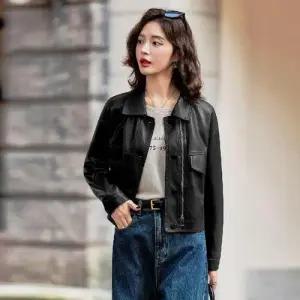 여사친 가을 빈티지 숏 PU 재킷 점퍼 상의 가죽 1PICK3