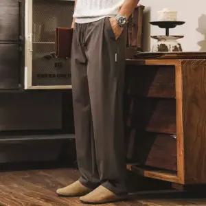 바지 면 남친 캐주얼 오피스룩 빈티지 레이첼 여리여리 봄가을 스트레이트 DUCHI1