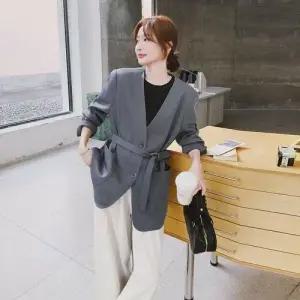 여사친 가을 자켓 코트 스모크 정장 노카라 DUCHI3