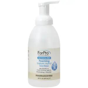 ForPro 프로페셔널 컬렉션 알코올 프리 발포 즉시 손 소독제 보습 염료 및 향료 20 Fl Oz