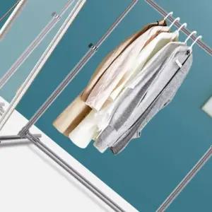 [원오안전] 철제 옷 옷걸이행거 이동식 벽 매장 원룸 의류 행거 인테리어 (본품)