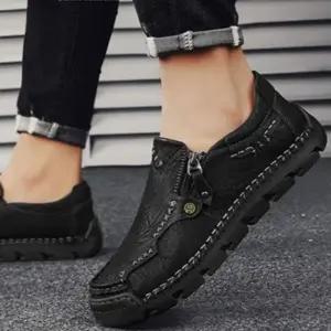 남성용 여름 캐주얼 로퍼 봄가을 빅사이즈 비즈니스 아웃도어 가죽 슈즈 패피2