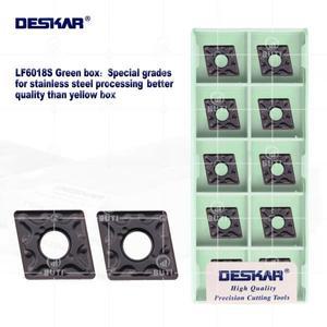 DESKAR 100% 오리지널 외부 터닝 인서트 CNMG120404-MA LF6018S 스테인레스 스틸 가공용