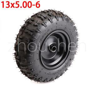 오토바이 제설기 타이어 13x5.00-6 인치 나비 패턴 내마모성 고무 타이어 휠 부속