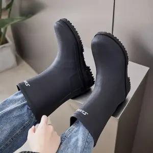 남녀공용 스텔스 무광 컴포트 레인부츠