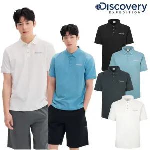 [디스커버리](센텀시티점)[정상가 89000원] 디스커버리 여름 반팔 카라 폴로 남성 카라 티셔츠 DMTS73053